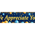 thumbnail image 4 of Blue Gold White Balloon Decorated Appreciation Banner Background, Party Supplies for Thank You Events Appreciation Parties Customer Appreciation Functions and Employee Recognition Celebrations, 4 of 8