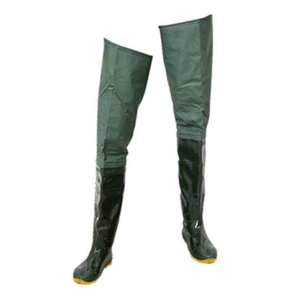 Green Waders, Waders, Water PVC Anglers Boots, Fishing Pants, Pond Pants,  Rubber Boots, Unisex 44