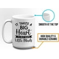 thumbnail image 5 of teacher Mug White 15oz - it takes a big heart to help shape little minds - Teacher's Day Appreciation Thank You Notes Valentine's Day Back to School Influencer Guru, 5 of 7