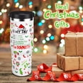 thumbnail image 5 of 30 oz Christmas Stainless Steel Tumbler with Flip Straw & Handle, Funny Christmas Cup Insulated Coffee Travel Mugs Water Bottle Christmas Gifts for Adult Women Men, 5 of 6