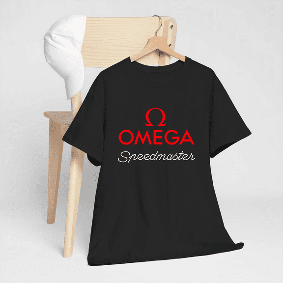 Funny Omega Speedmaster Watch Logo Men's Black T-Shirt Size S to 3XL, LIMITED EDITION-TH67747