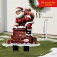 thumbnail image 6 of SLYNSHome Christmas Yard Stakes Decorations,Outdoor Christmas Metal Snowman Santa Claus Garden Stakes Signs for Garden Home Lawn Patio, 6 of 8