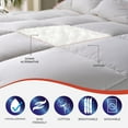 thumbnail image 2 of DOQU Home Cotton Duvet Insert 350 GSM White Comforter Ultra Soft Quilt, 2 of 8