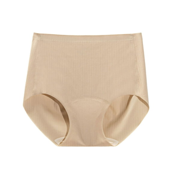 Kmdttou Cotton Underwear for Women's Ladies Comfortable Large Size Avoidance Crotch Line Abdominal Contraction Panties Hight Waiste Underpants (Regular & Plus Size)