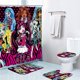 thumbnail image 1 of Set de cortinas de baño Monsters Highs Anime con alfombra y alfombrilla de baño, 1 of 2