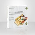 thumbnail image 3 of JS Gourmet - Large Bamboo Cheese Board with Sliding Drawer and 4 Knives, 3 of 3