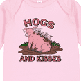 thumbnail image 4 of Inktastic Hogs and Kisses with Cute Pig Family Boys or Girls Long Sleeve Baby Bodysuit, 4 of 5