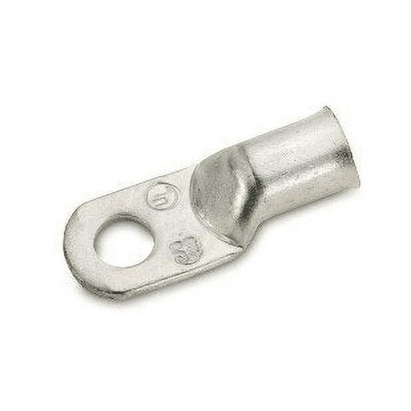 Crimp Supply 4 AWG Tinned Seamless Marine Lugs, 1/2" Post, 5 Pack