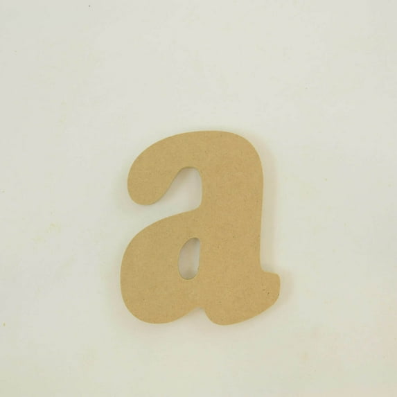 Package of 1, 14 Inch X 3/4" Thickness MDF Letter a in The Goudy Heavy Font, Thick, Lower Case for Art & Craft Project, Made in USA