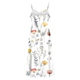 thumbnail image 5 of Mceream Boho Dresses for Women Plus Size 2026 Casual A Line Spaghetti Strap V Neck Maxi Sundress Side Split Silk Floral Graphic Dresses Beach Vacation Clothes Multicolor XL, 5 of 8