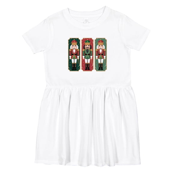 Inktastic Christmas Nutcracker Trio Girls Toddler Dress
