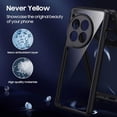 thumbnail image 5 of OnePlus 12R Case, Clear Non-Yellowing Shockproof Bumper Case with Camera Cover for One Plus 12R, Slim Thin Yet Military Grade Drop Proof Silicone Phone Case, 5 of 7