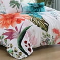 thumbnail image 3 of Bebejan Eden's Embrace 5 Piece Comforter Set, Queen, White, 100% Cotton Sateen, Reversible, All Season, Cozy Comfort, 3 of 12