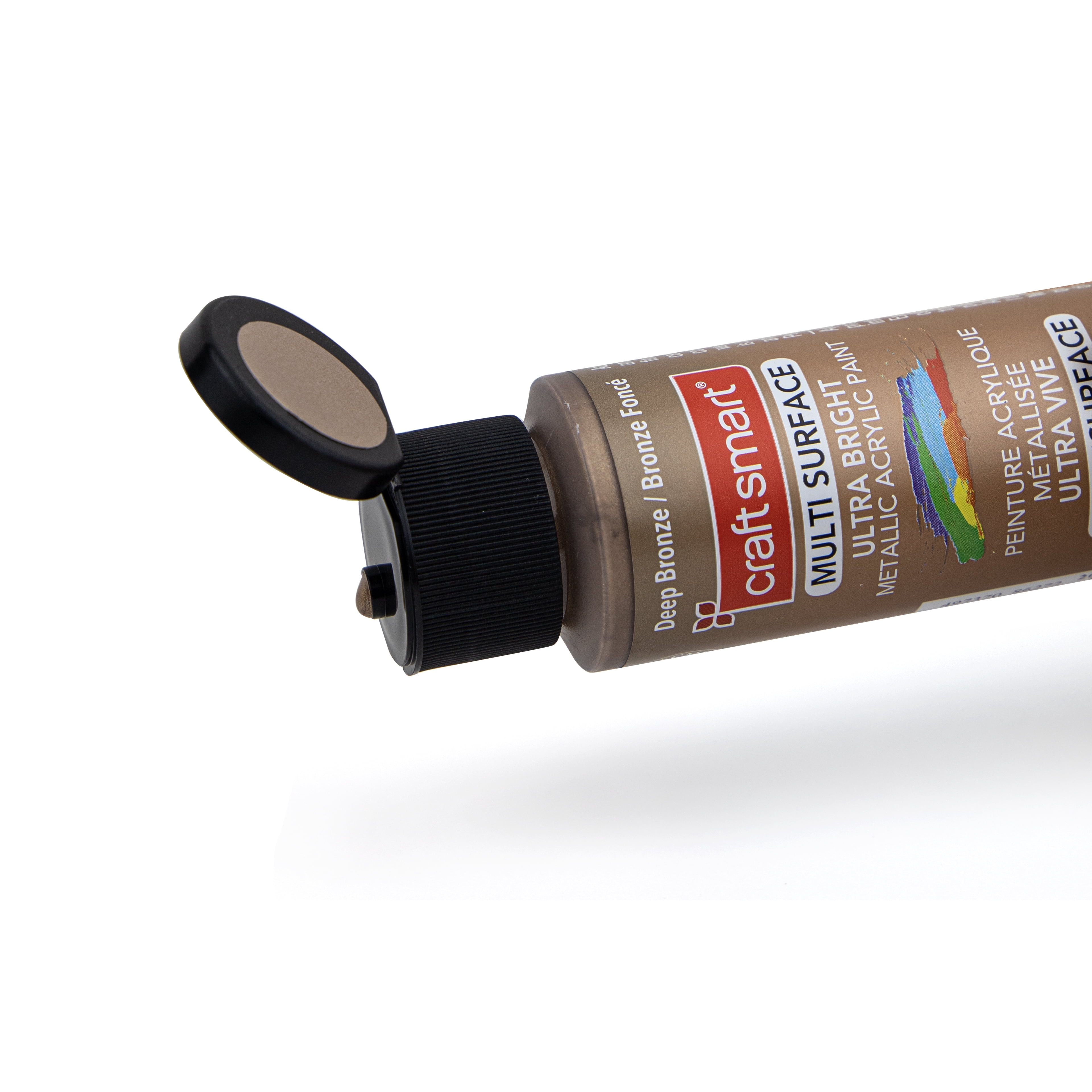 Craft Smart Deep Bronze Premium Ultra Bright Metallic Paint - Multi-Surface Shimmer Finish for Art, Crafts & Decor, 12 Pack