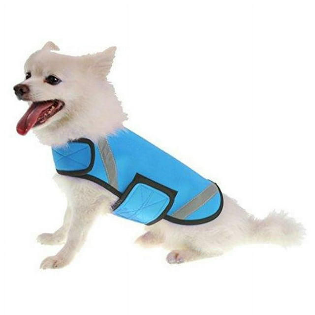 Pet Life 36BLSM Extreme Neoprene Multi-Purpose Protective Shell Dog Coat- Blue - Small