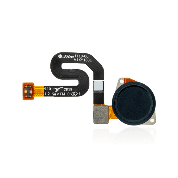 Replacement Fingerprint Scanner With Flex Compatible For Motorola Moto G7 Power (XT1955 / 2019) (Black)