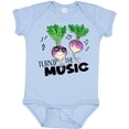 thumbnail image 3 of Inktastic Turnip the Music Partying Vegetables Boys or Girls Baby Bodysuit, 3 of 5