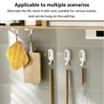 thumbnail image 2 of yingyy 1/2/3/5 Rotatable Wall Multifunction Shelf Home Door Bathroom Towel Mounted Universal Hooks Racks Storage Punch-free Organizer 1PCS, 2 of 6