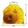 thumbnail image 2 of PKQWTM Sunflower and monarch butterflies Nursing Cover Baby Breastfeeding Infant Feeding Cover Baby Car Seat Cover, 2 of 2