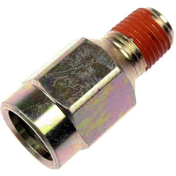 Dorman 800-610 TRANSMISSION LINE CONNECTOR- 3/8 IN TUBE x 1/4IN-18 NPT. for Specific Dodge / Jeep Models Fits select: 1994-1999 DODGE RAM 1500, 1997-2003 JEEP WRANGLER / TJ
