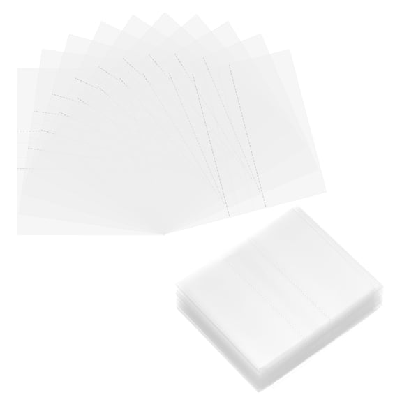Uxcell 100Pcs Clear Perforated Shrink Band, 45x40mm Heat Shrink Wrap for Bottles and Jars Fits Cap Diameter 22-27mm, Jars Seal for Dropper Test Tube Bottles