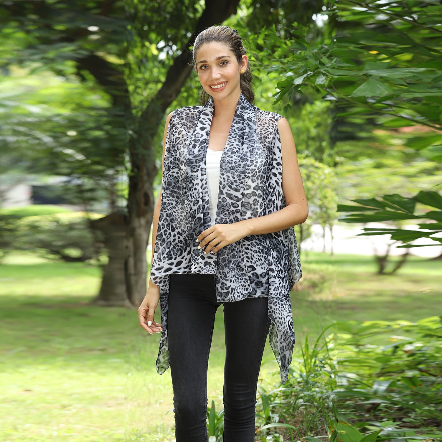Shop LC Jovie Gray Leopard Printed 