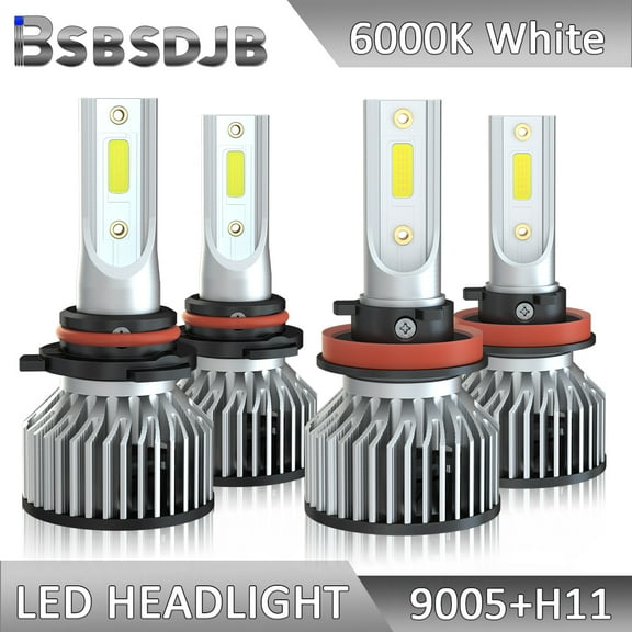 For GMC Yukon 2015-2020 Front LED Headlight High-Low Beam 6000K White Bulbs