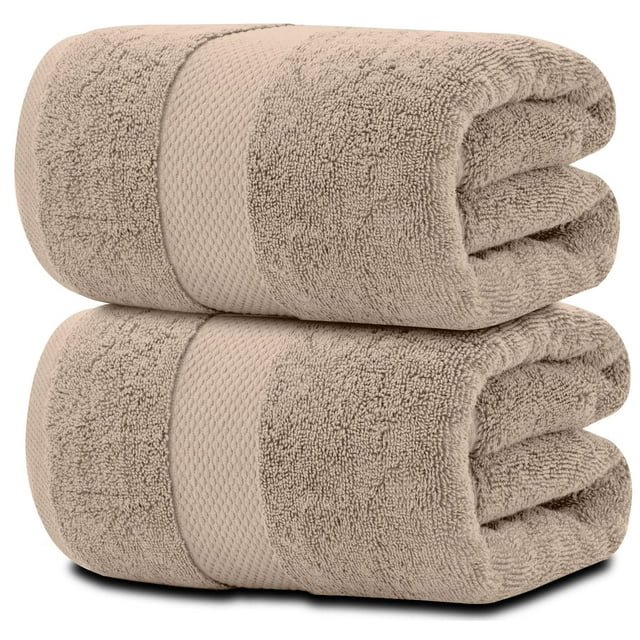 Toallas de baño blancas clásicas de lujo, 100% algodón, 650 g/m²