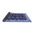 thumbnail image 2 of Ahgly Company Indoor Round Abstract Blue Contemporary Area Rugs, 8' Round, 2 of 4