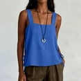 thumbnail image 6 of RQYYD Womens Square Neck Side Tie Sleeveless Tank Top Casual Loose Fit Blouse for Summer Wear, 6 of 6