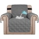 thumbnail image 1 of Fundas impermeables para sillas para sala de estar, fundas para sillones para perros/mascotas, funda de cuero para sofá, protector de silla con correa antideslizante, lavable a máquina (silla de 23",, 1 of 5