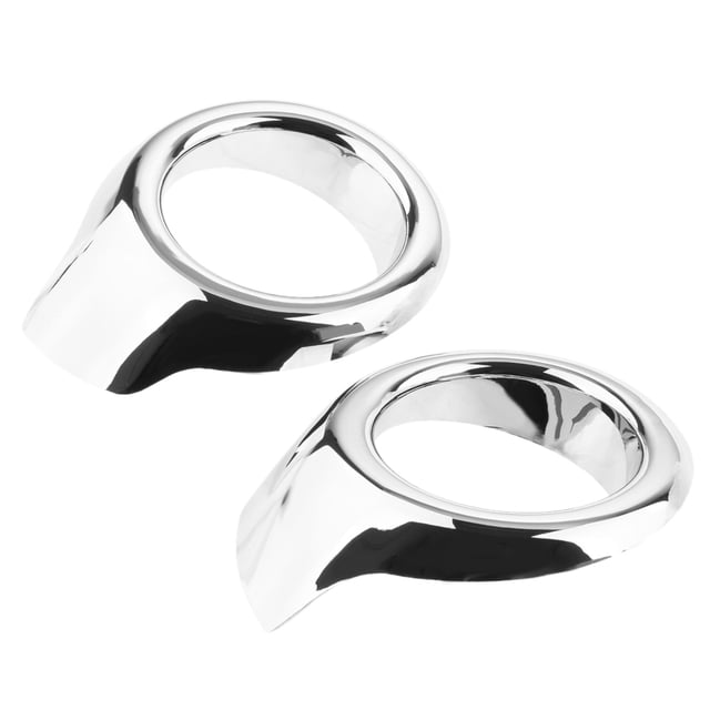2X ABS Antiniebla Delanteros Del Coche Lámparas De cubierta Adornos Chrome Coche Para