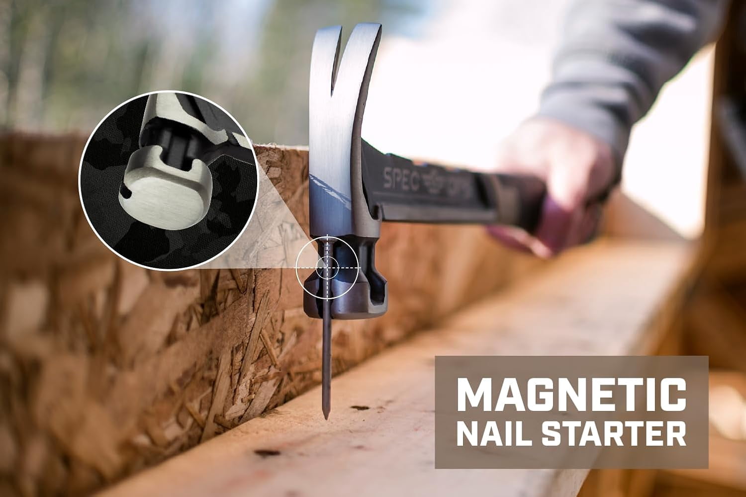 Tools Nailing Hammer, 16 oz, Rip Claw, Smooth Face, Shock-Absorbing Grip, 3% Donated to Veterans
