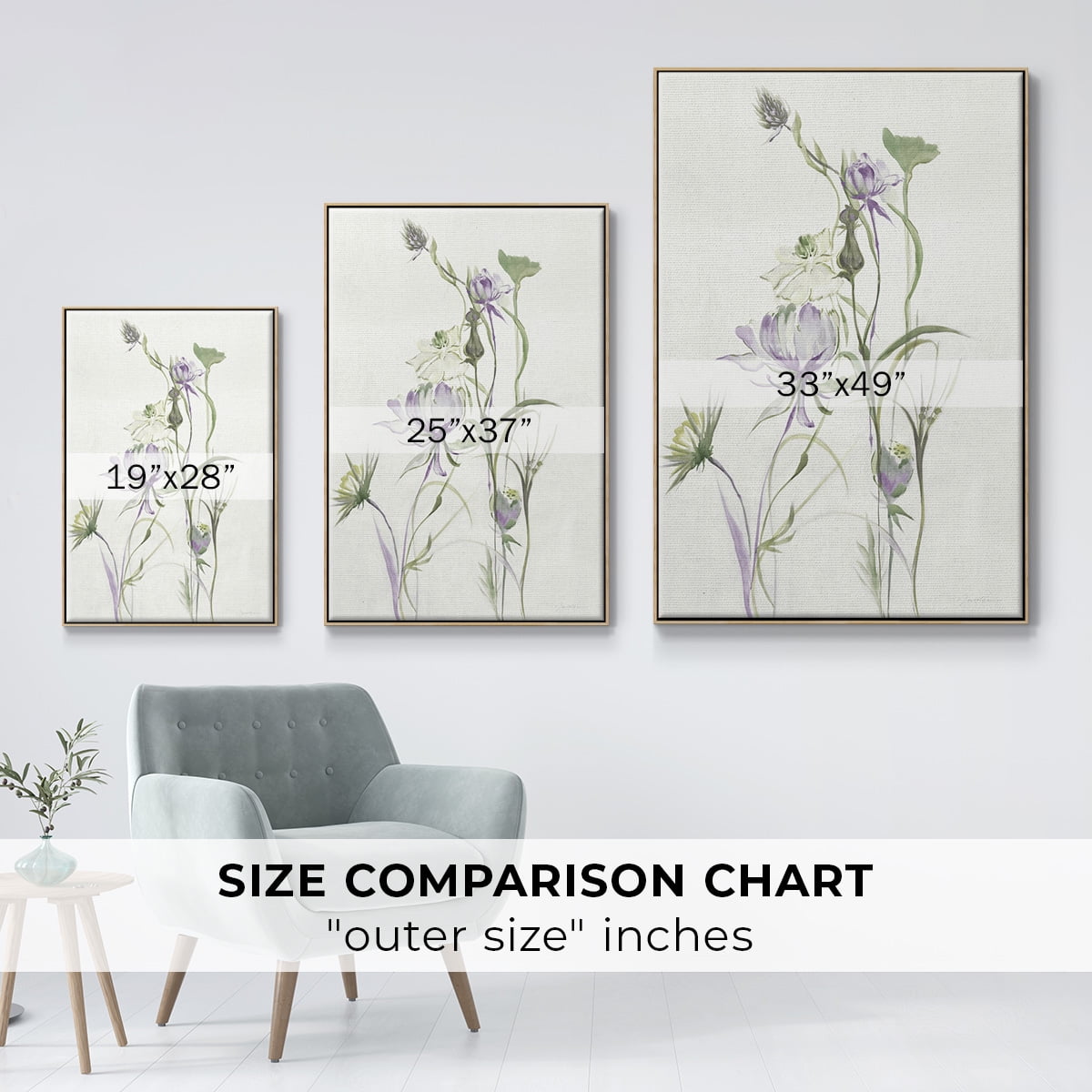 Late Summer Wildflowers II V30 Framed Premium Gallery Wrapped Canvas - Ready to Hang