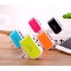 thumbnail image 5 of Cargador de pared universal con tres puertos USB, adaptador de corriente alterna de 3,1 A, carga rápida, enchufe con luz LED para 7/6s/tabletas/Nexus/HTC/y más con enchufe europeo (naranja), 5 of 5