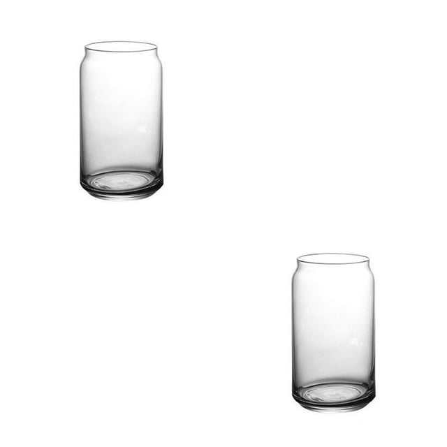 Bearachild Herramienta para beber Vasos de vidrio simples Taza de agua transparente resistente al frío Regalo Type2 NO2