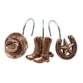 thumbnail image 7 of 12x Western Cowboy Farmhouse Shower Curtain Hooks Rings Decorative Hooks Hanger, 7 of 7