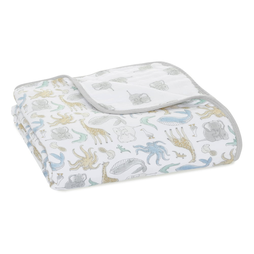 aden + anais essentials, muslin blanket, natural historyspecies