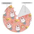 thumbnail image 2 of Yiaed Rabbit So Cute Print Christmas Tree Skirt , Tree SkirtsTree Mat for Christmas Winter Holiday Indoor Decorations-36", 2 of 7