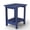 Blue, variant on Ayaya 2-Tier Adirondack Side Table, 17" Solid Wood Square End Table, Outdoor Patio Table for Living Room, Porch, Poolside – Weather Resistant Black