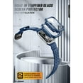 thumbnail image 4 of i-Blason Armorbox Compatible with Apple Watch Band [45mm] for Apple Watch Series 8/7, Rugged TPU Watch Band with 2-Pack Bumper Cases [Built-in Tempered Glass Screen Protector] (DarkBlue, 45mm), 4 of 9