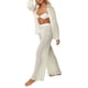 thumbnail image 5 of Txlixc Blusa de botón transparente de manga larga y pantalones de piernas anchas para mujeres Txlixc  moda, 5 of 9