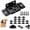 16pc Black, variant on 8 Pack Quick Fitting Furniture Joint Bracket with Screws,Upgraded Table and Chair Joining Brackets,Thickened Metal & Anti-Disengagement Lock Design,for Drawers and Cabinets (Black)