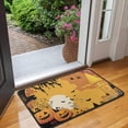 thumbnail image 2 of Happy Halloween Pumpkin Non Slip Washable Door Mat Ghost Boo Spooky Welcome Mat Friendly for Door Kitchen Bathroom Bedroom Crystal Velvet 30x17 Inches, 2 of 7