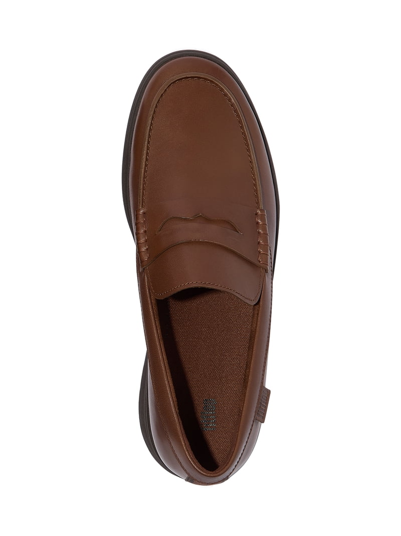 FitFlop Shoes Men 13 Loafer Slip On Comfort Classic Toning Leather Walking Brown Fitflop Men main image 2
