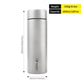 thumbnail image 3 of SILVERANT Titanium Double-Wall Insulated Thermos Flask 400ml/14fl oz, 3 of 14