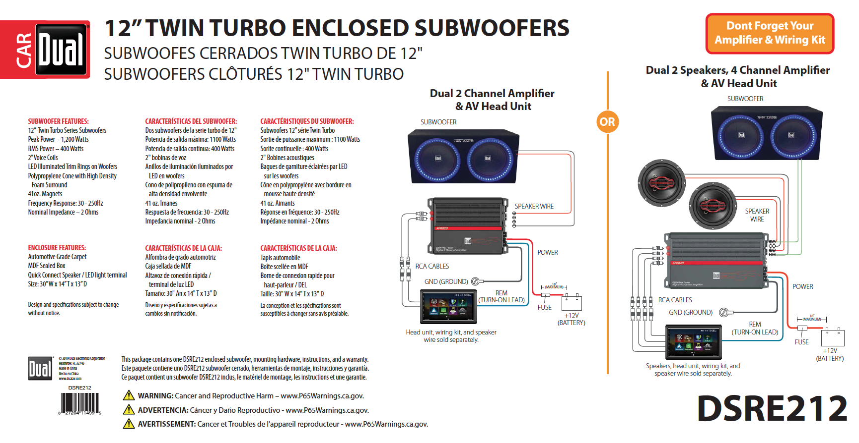 dual illuminite 12 subs