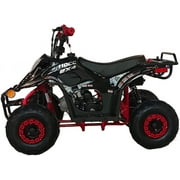 HHH Upgraded 110cc ATV Boulder Gas 110cc ATV Quads Youth ATV Quad ATVs Fully Automatic Children 4 Wheeler ( Black color )