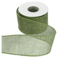 thumbnail image 1 of Cinta de alambre de yute Uxcell de 2-1/2" x 10 yardas, cinta de borde con alambre, correa tejida, verde oscuro, 1 of 7