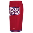 thumbnail image 4 of Youth Red Philadelphia 76ers Hardwood Classics Throwback Big Face Mesh Shorts, 4 of 4